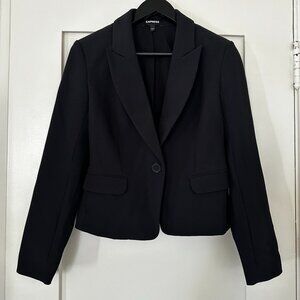 Express Cropped Black Blazer